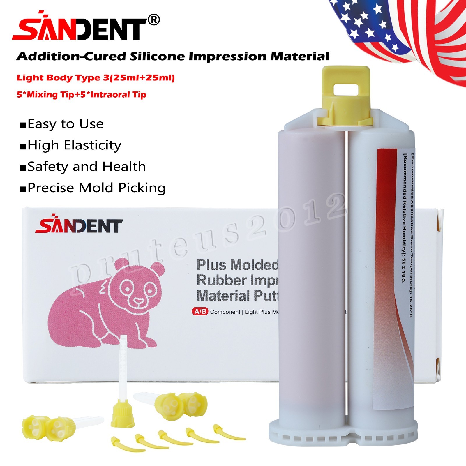 LIGHT BODY FAST SET VPS PVS Dental Impression Material FAST Set 50ML Cartridges