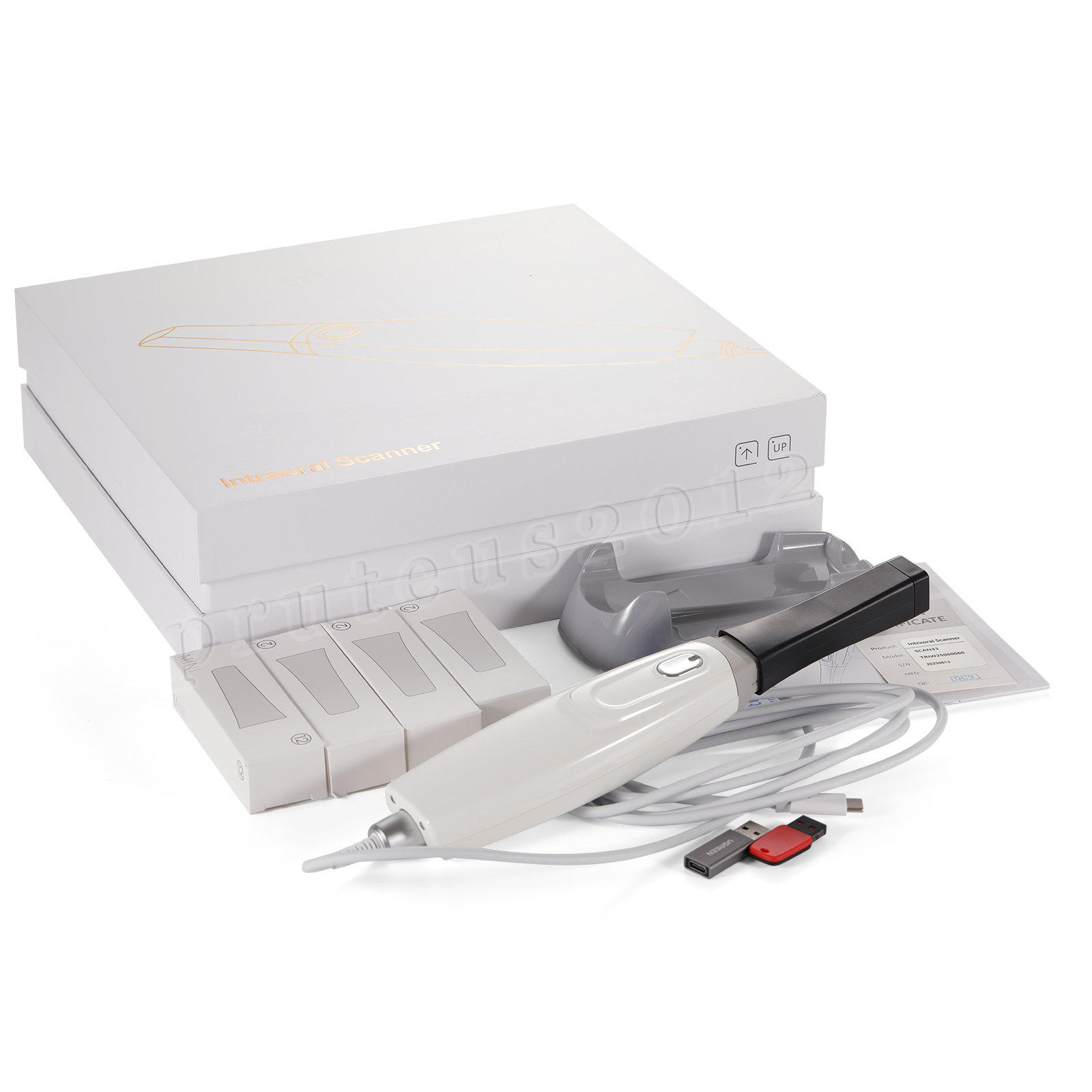 Dental Intra-oral Scanner 3D Real-time Display w/ AI Scanning Software + Tips