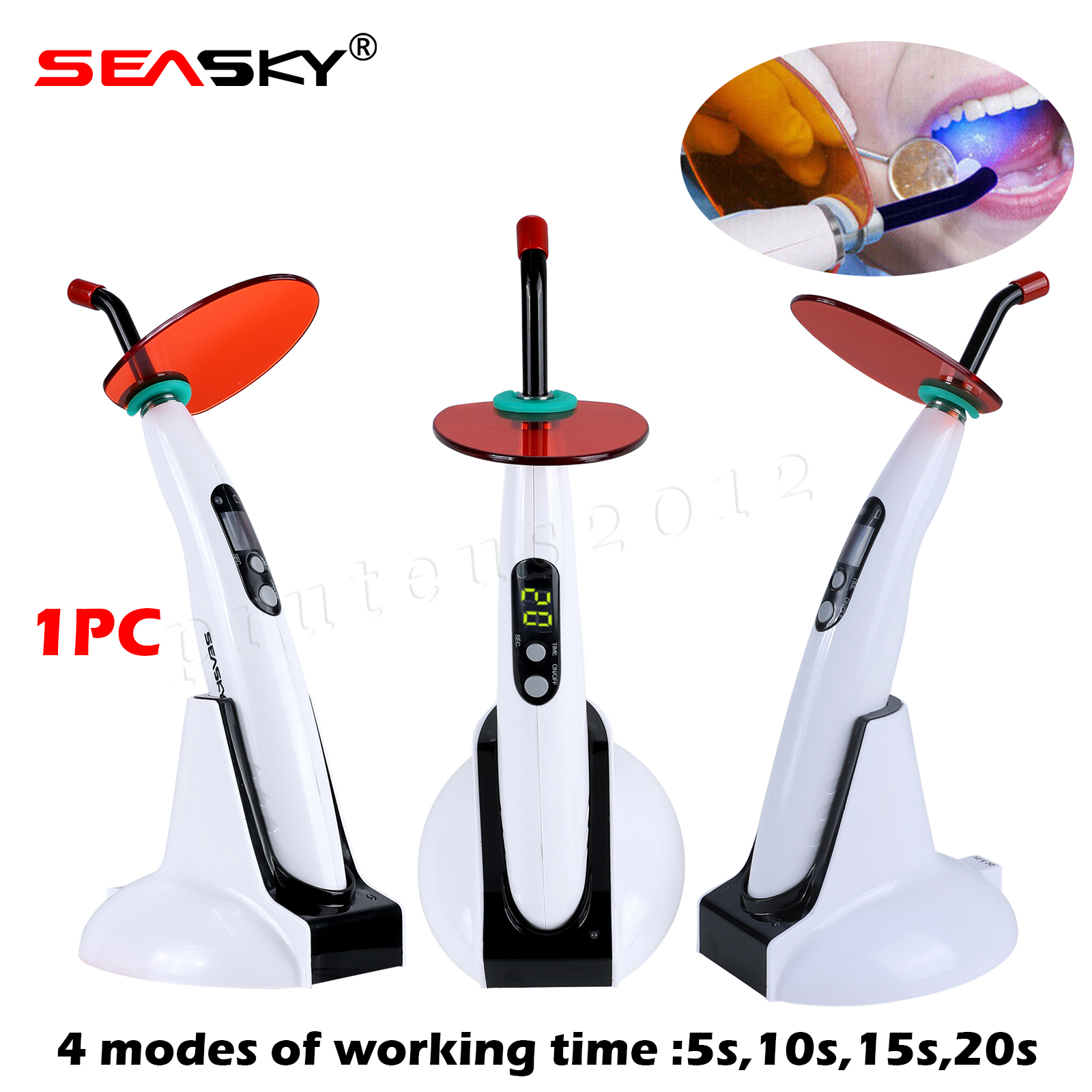 Dental Wireless Cordless LED Curing Light Resin Cure Lamp USA CE