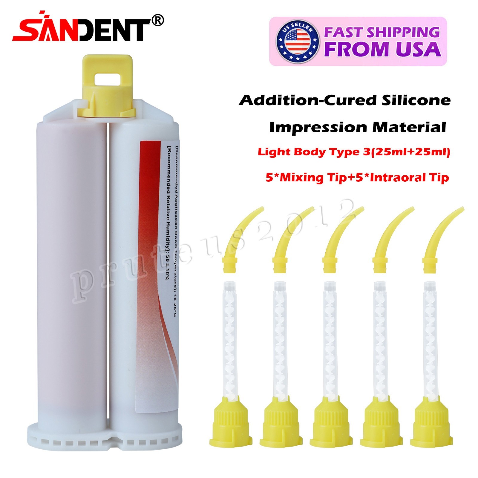 LIGHT BODY FAST SET VPS PVS Dental Impression Material FAST Set 50ML Cartridges