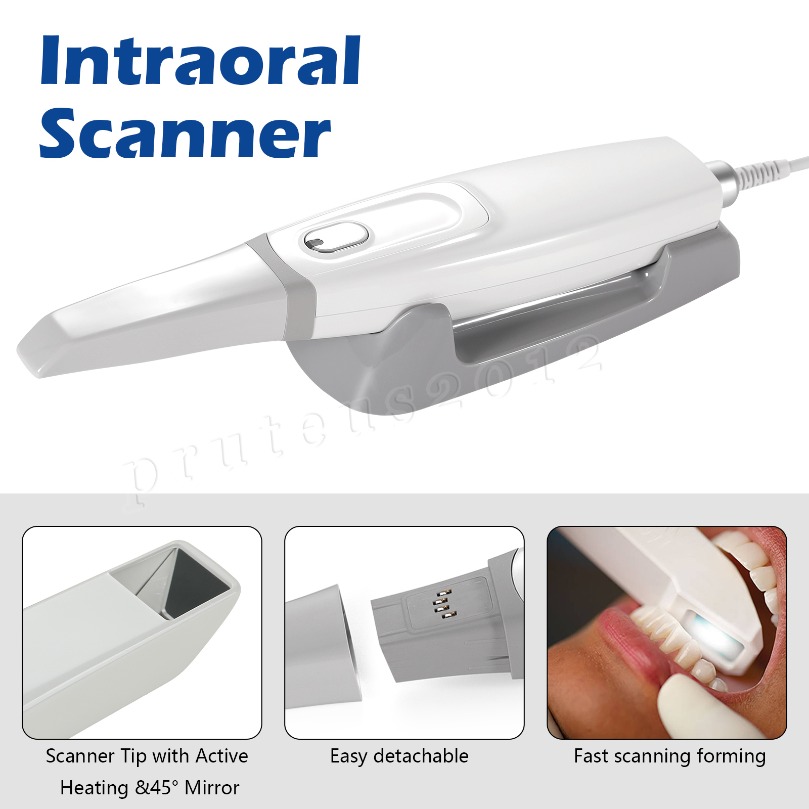 Dental Intra-oral Scanner 3D Real-time Display w/ AI Scanning Software + Tips