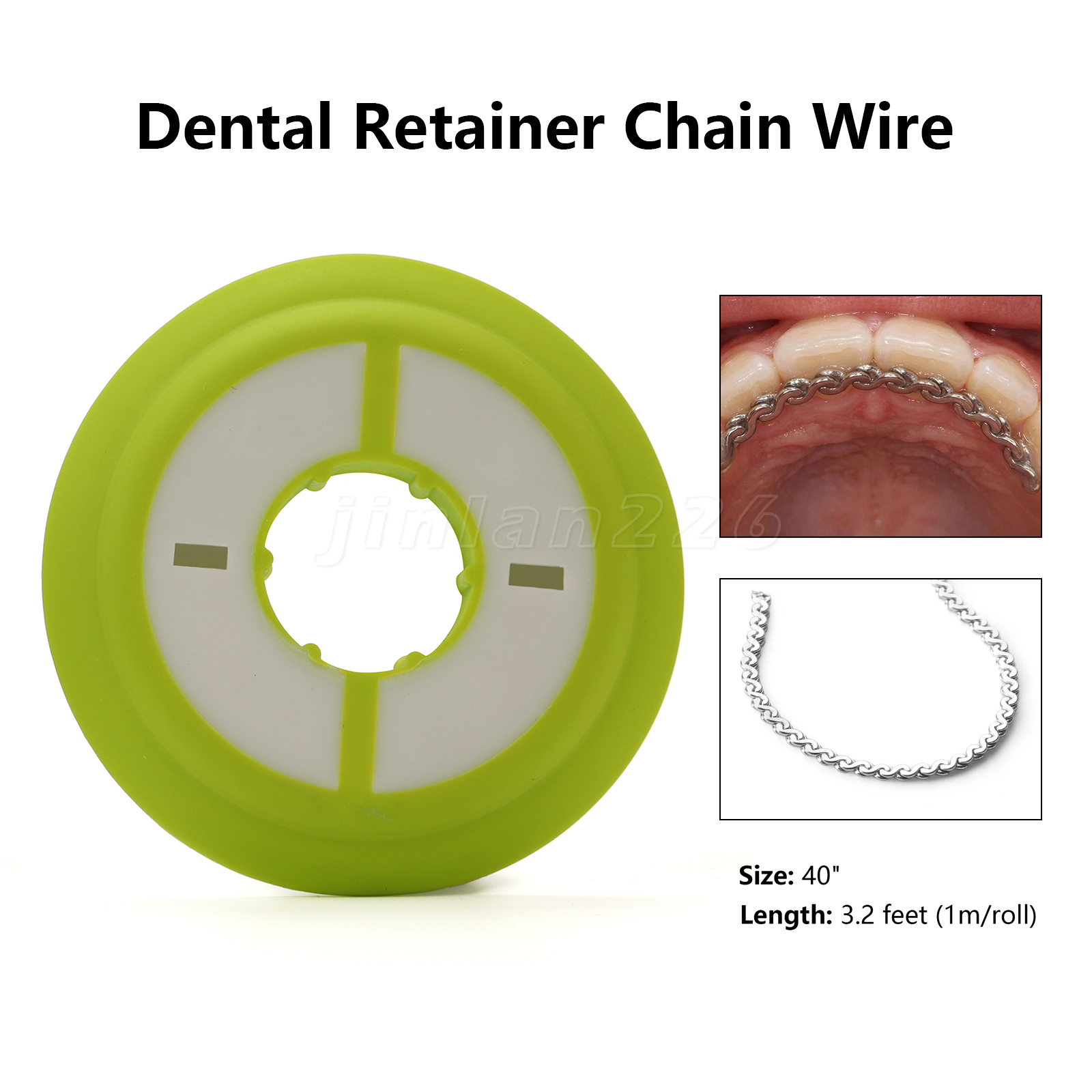 Dental Orthodontic Stainless Steel Retainer Chain Wire 40″ CE FDA