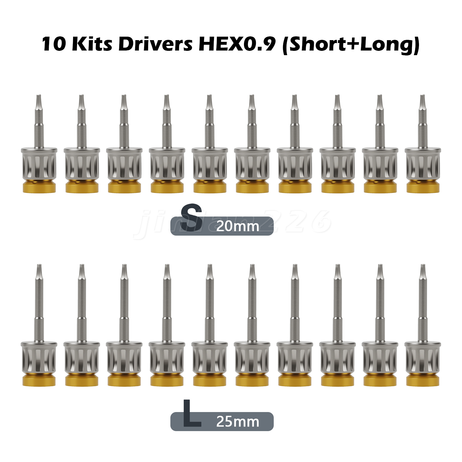10* Screw Drivers For Dental Universal Implant Prosthetic Kit Torque Wrench