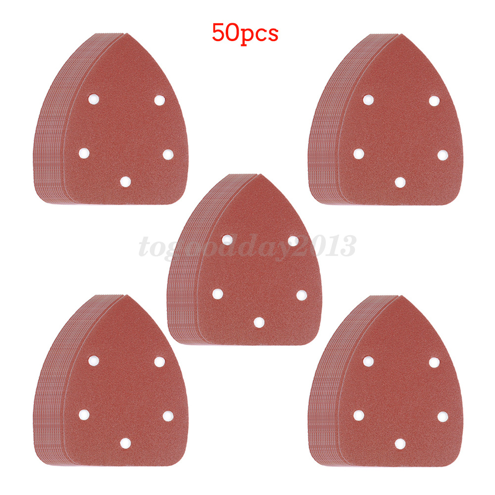 Sanding Palm Sheet 50pcs Sander Pads Polish Sandpaper Grit Abrasive Discs 14x9cm - Picture 12 of 12
