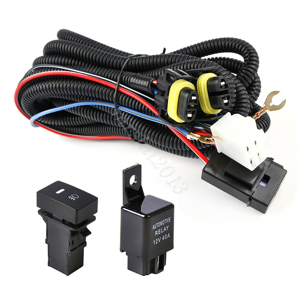 Switch 12v 40a Relay Wiring Harness Work Fog Light Bar Kit
