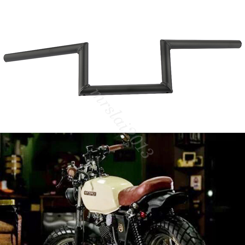7//8 22mm Drag Z-Bar Handlebar For Harley Honda Yamaha Suzuki Kawasaki Chopper Bobber Touring Custom Motorcycle black