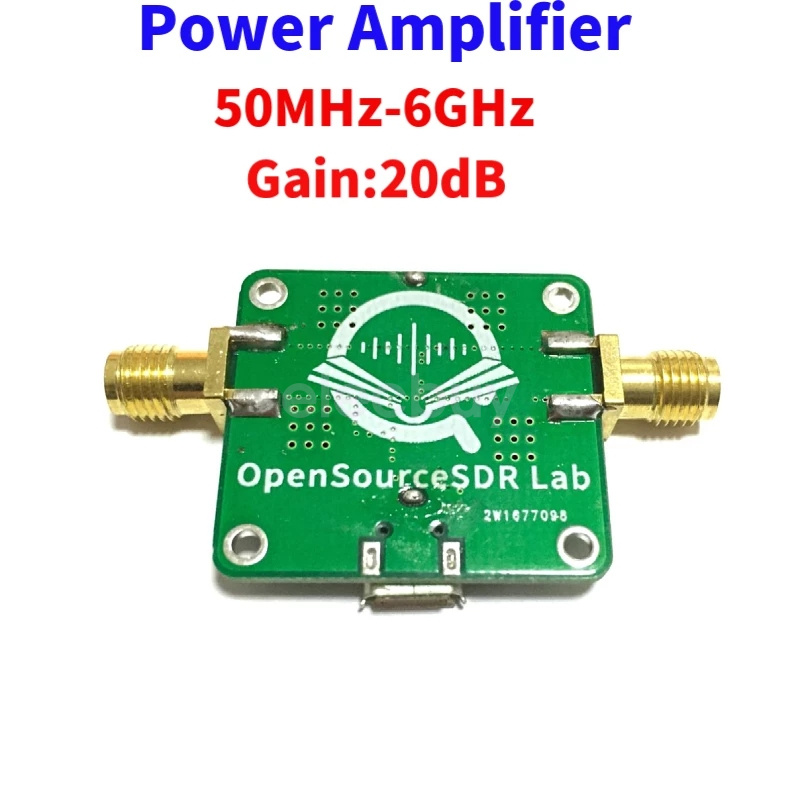 New 50M-6GHz Low Noise RF Amplifier Ultra Wideband Gain 20dB for