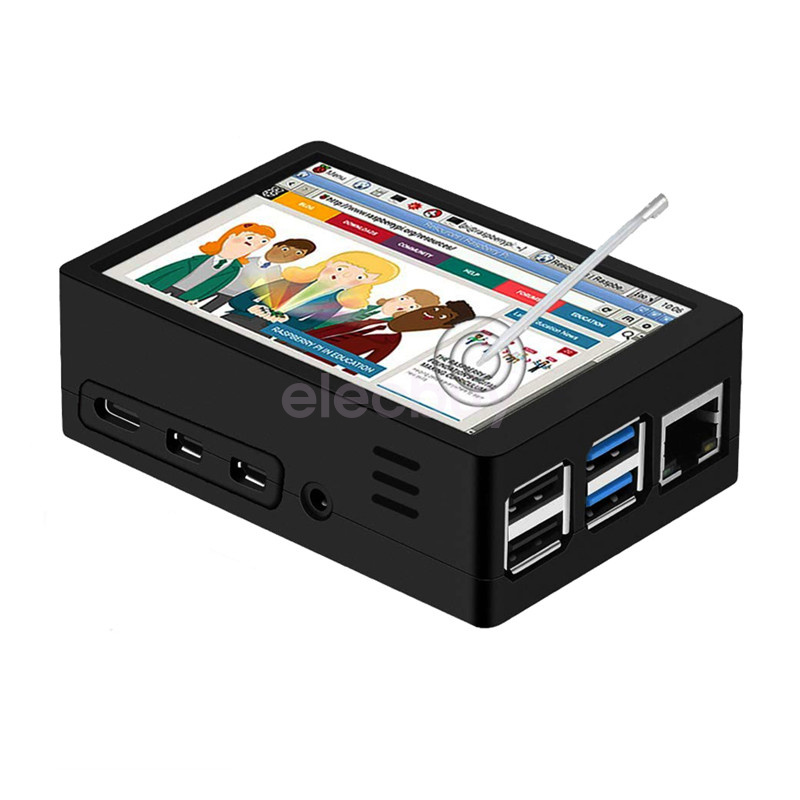 3.5“ TFT LCD Display Touch Screen w// Case Fan For Raspberry Pi 4 RetroPie Game