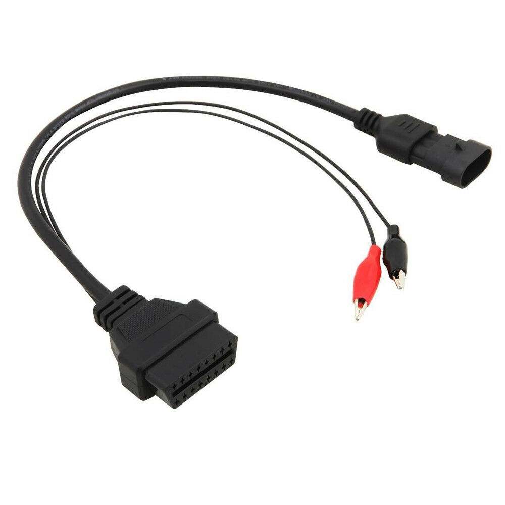 3 Pin to 16 Pin OBD2 Adapter Connector Diagnostic Cable for Fiat Alfa  Lancia 40c