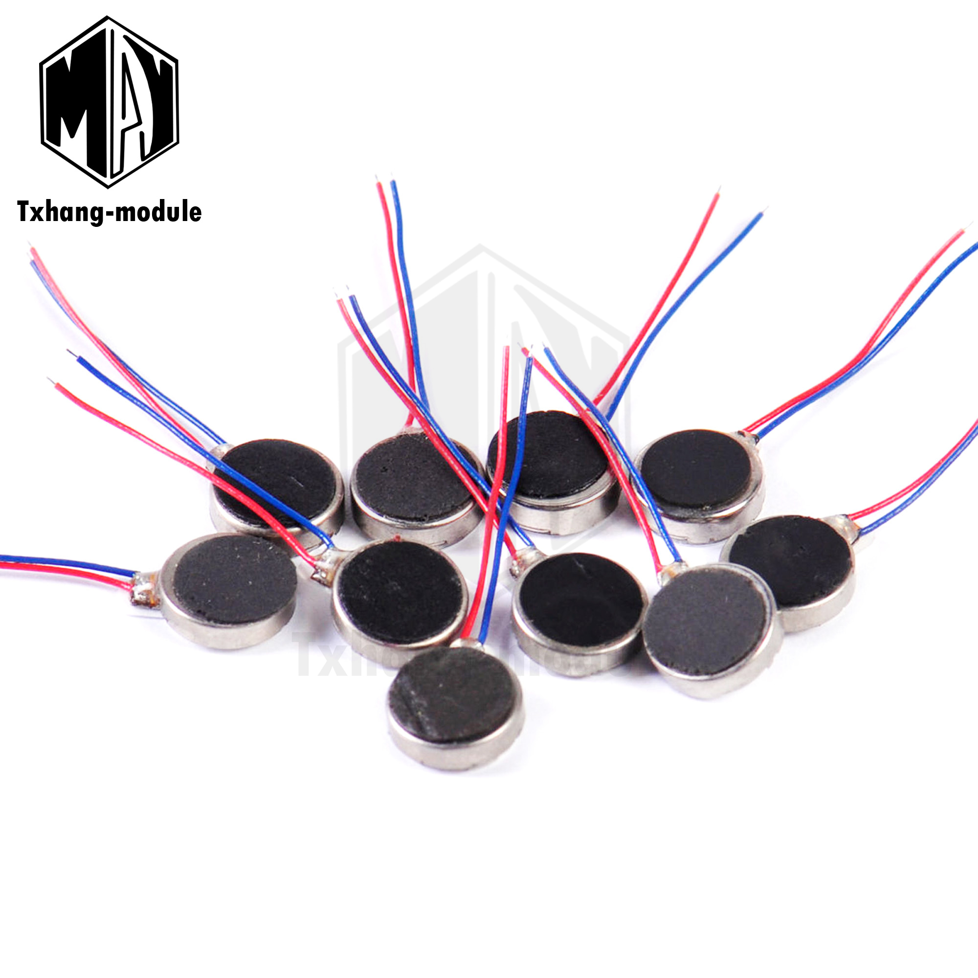 10x Coin Flat Vibrating Micro Motor DC 3V Fit For Pager and Cell Phone Mobile 5Y 