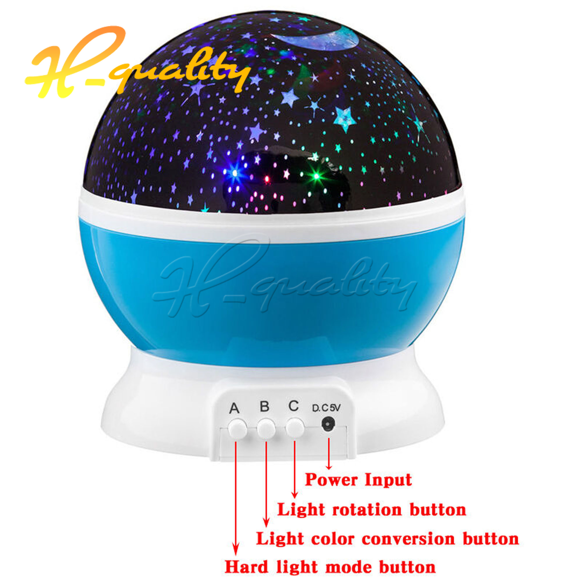 LED Night Light Starry Sky Earth Universe Rotate Projector Kids Birthday Gift - Picture 20 of 25