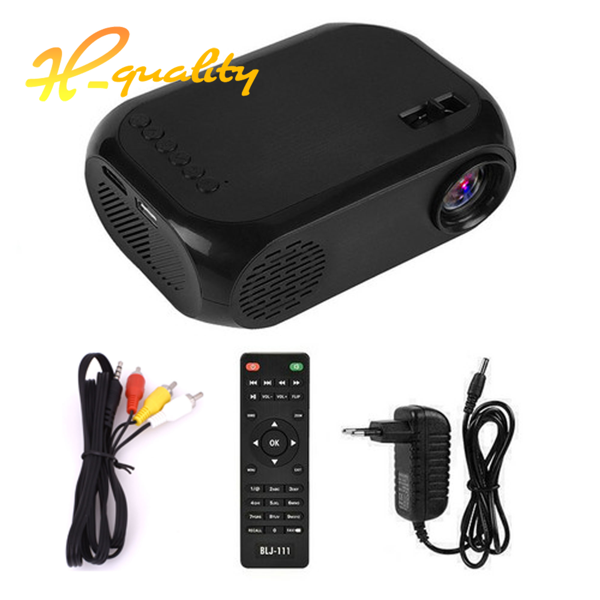 Mini Projector HD LED Portable Home Theater Cinema 1080P AV USB AV HDMI - Picture 13 of 13