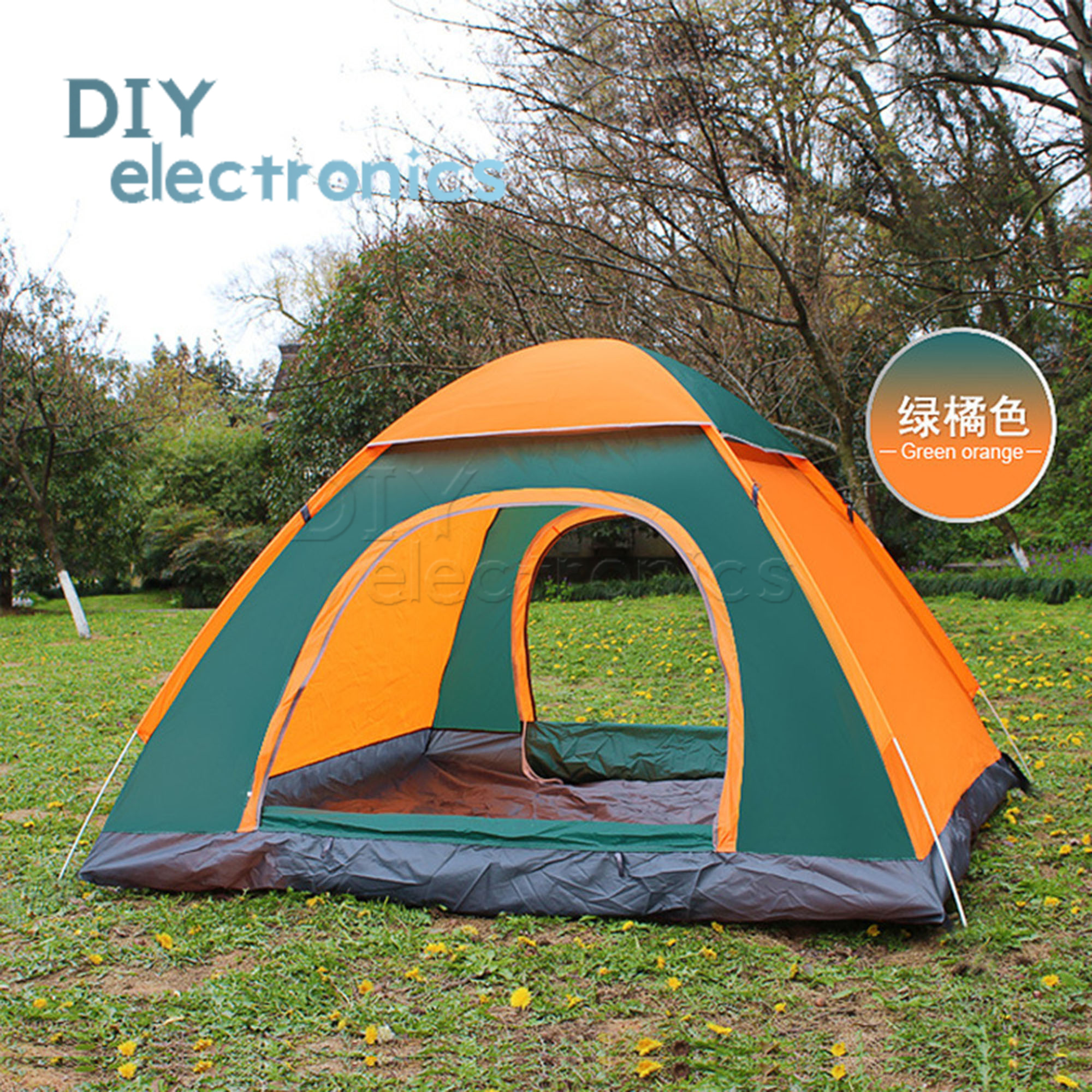 Fully Automatic Instant Pop up Tent Waterproof UV Outdoor Camping Mosquito B2AE 