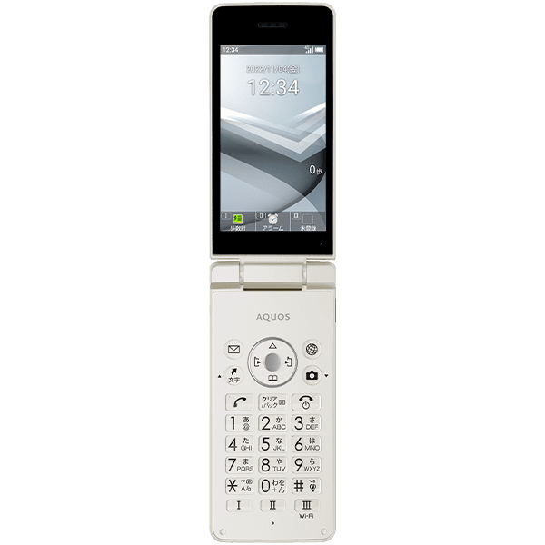 SHARP AQUOS KEITAI 4 A205SH A206SH WHITE 8GB Unlocked Flip Phone