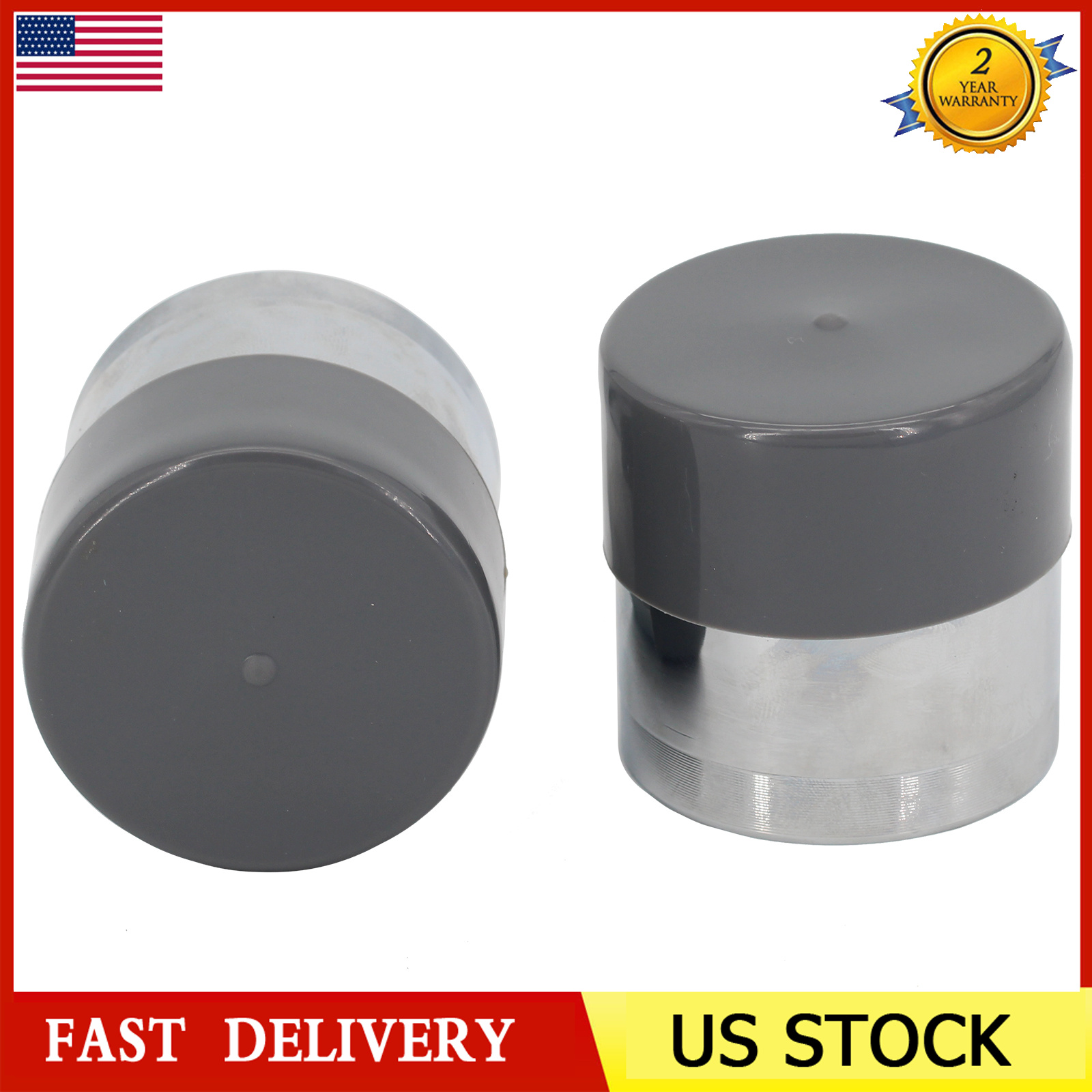2Pack 1.98Inch Trailer Wheel Bearing Protectors & Dust Covers Grey