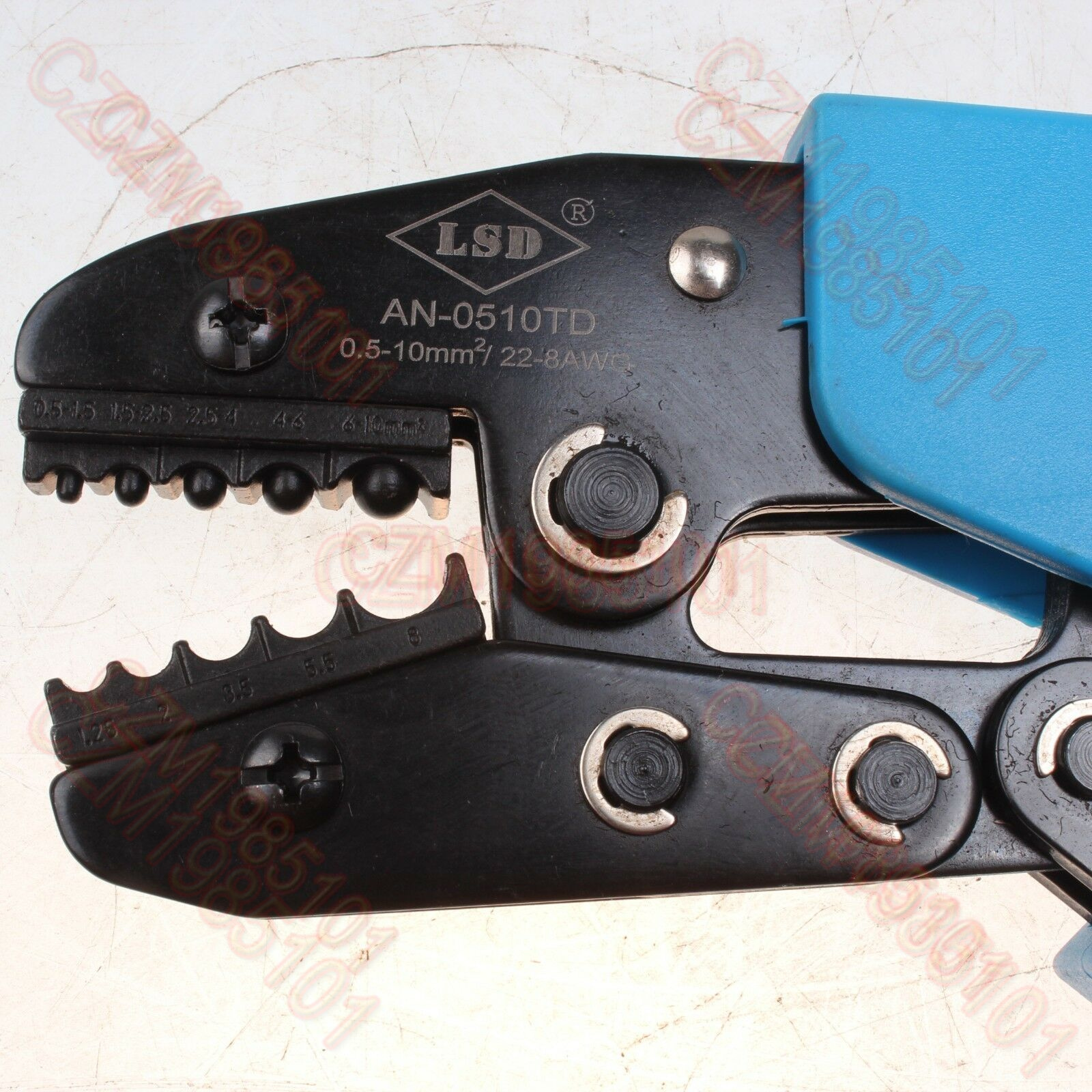 Ratcheting Crimper Tool For Noninsulated Terminals Cable Lugs Crimping