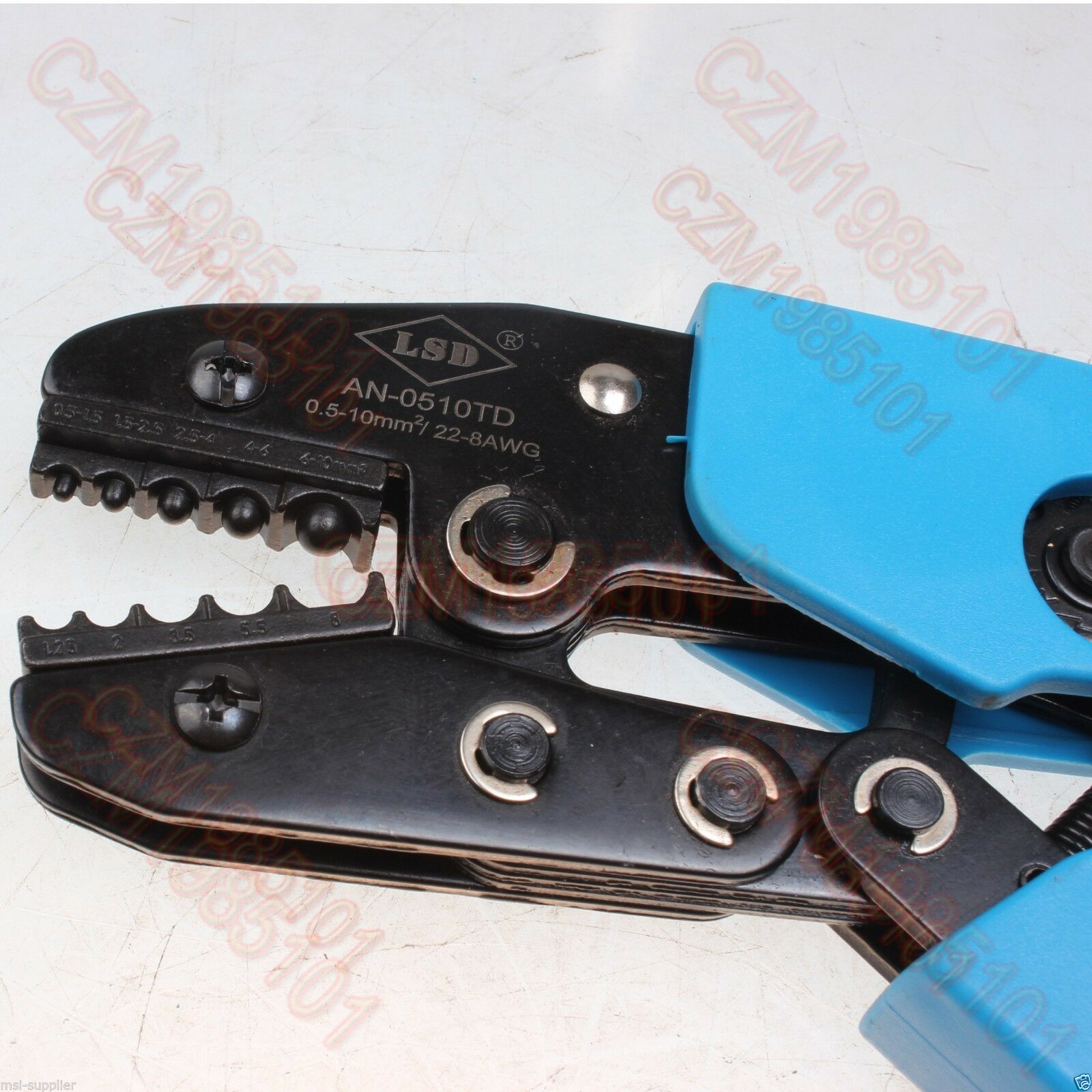 Ratcheting Crimper Tool For Noninsulated Terminals Cable Lugs Crimping