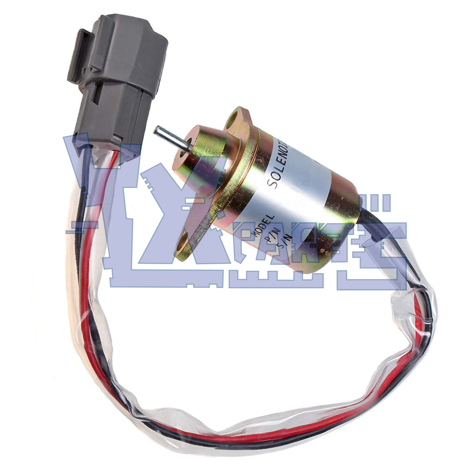 24V Fuel Shutoff Solenoid 12961277940 for Yanmar 4TNV98 4TNV94 TB235