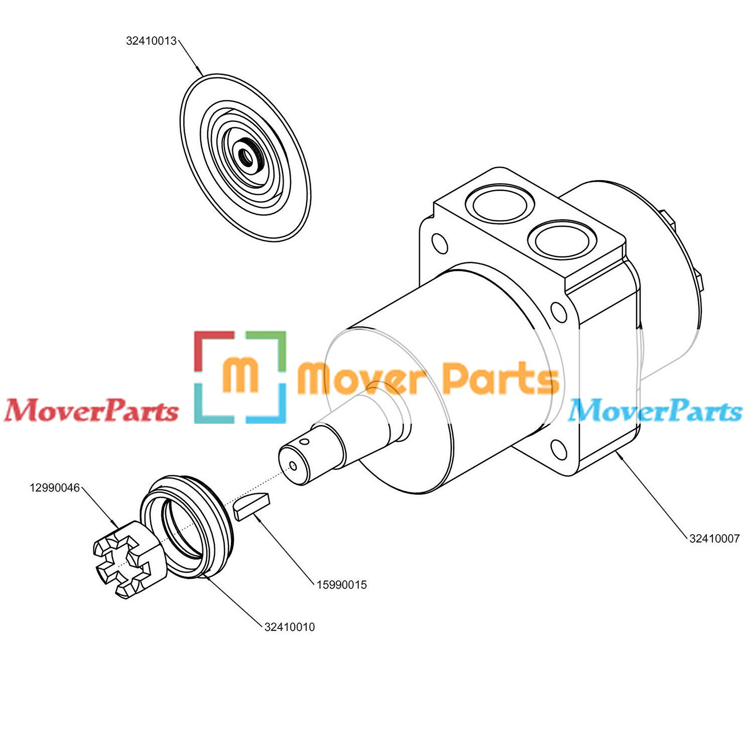 Hydro Gear Wheel Motor For Wright Stander X Lawn Mowers HGM15P7131