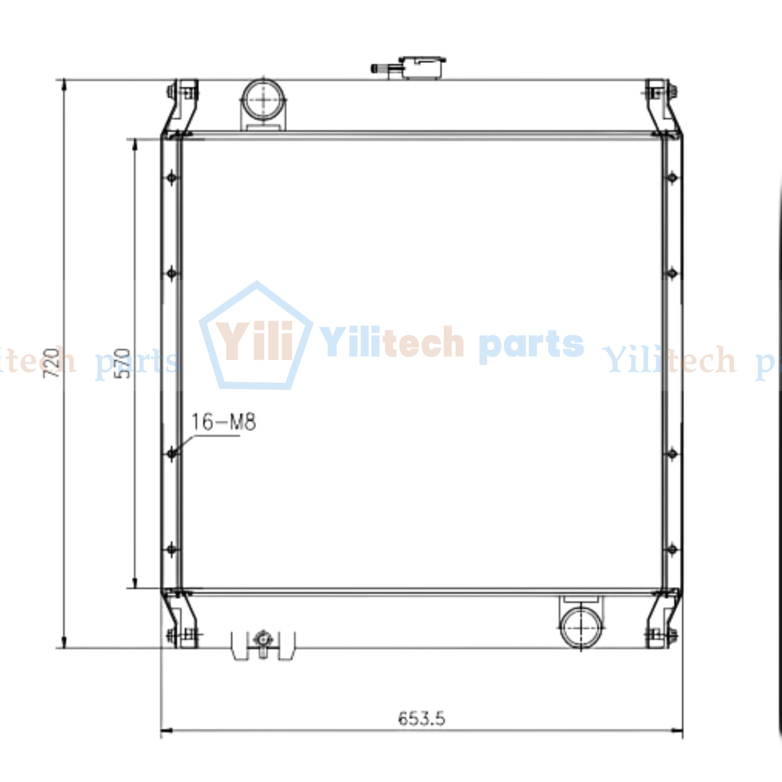 Water Tank Radiator 185-8981 For Caterpillar Excavator 311B 312B L