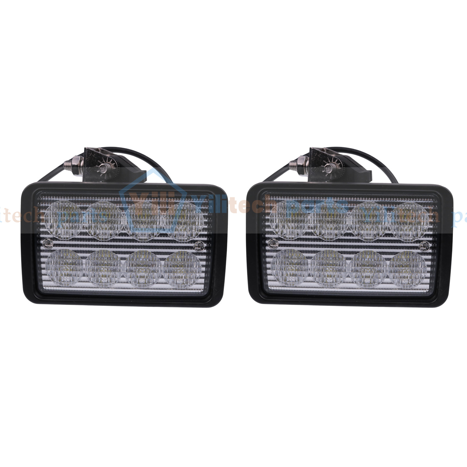 2X LED Lights AT226338 84380267 Johe Deere 4045 6068 Engine