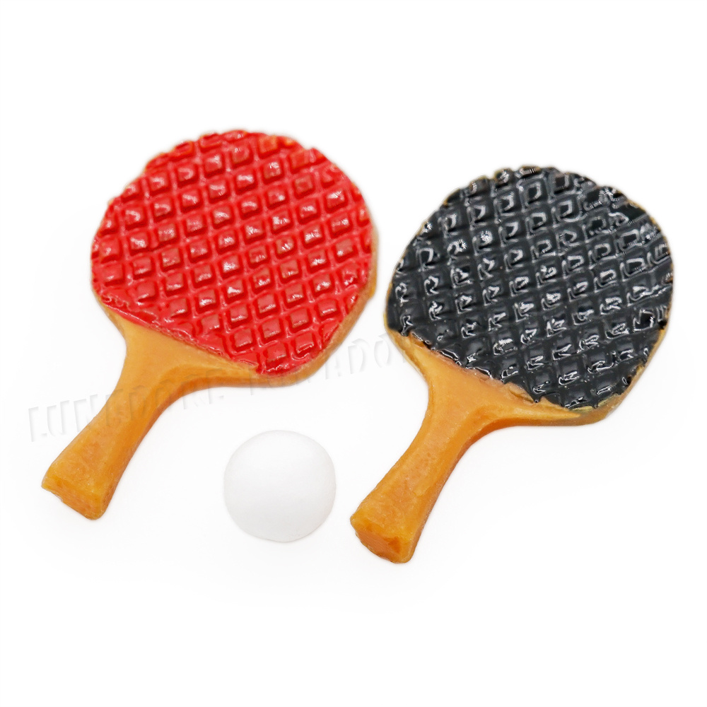 1 12 Miniature 2pcs Table Tennis Racket 2 Balls Set Ping Pong