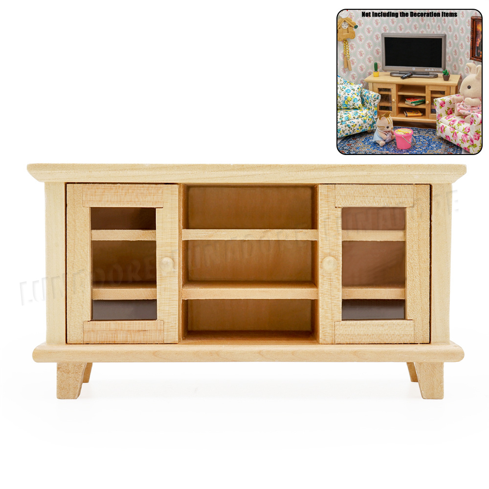 1:12 Dollhouse Miniature Wooden TV Cabinet//Stand// Bench 1PCS WL061B