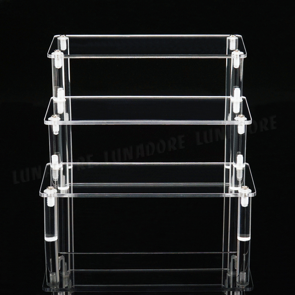 acrylic riser display stand shelf