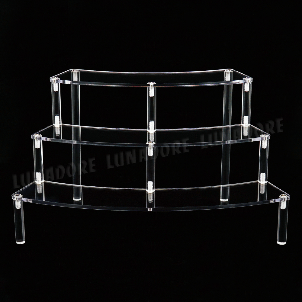 acrylic riser display stand shelf