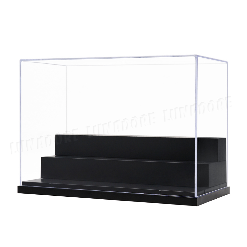 AU 3Steps Clear Acrylic/Plastic Display Case 25cm L Perspex Box