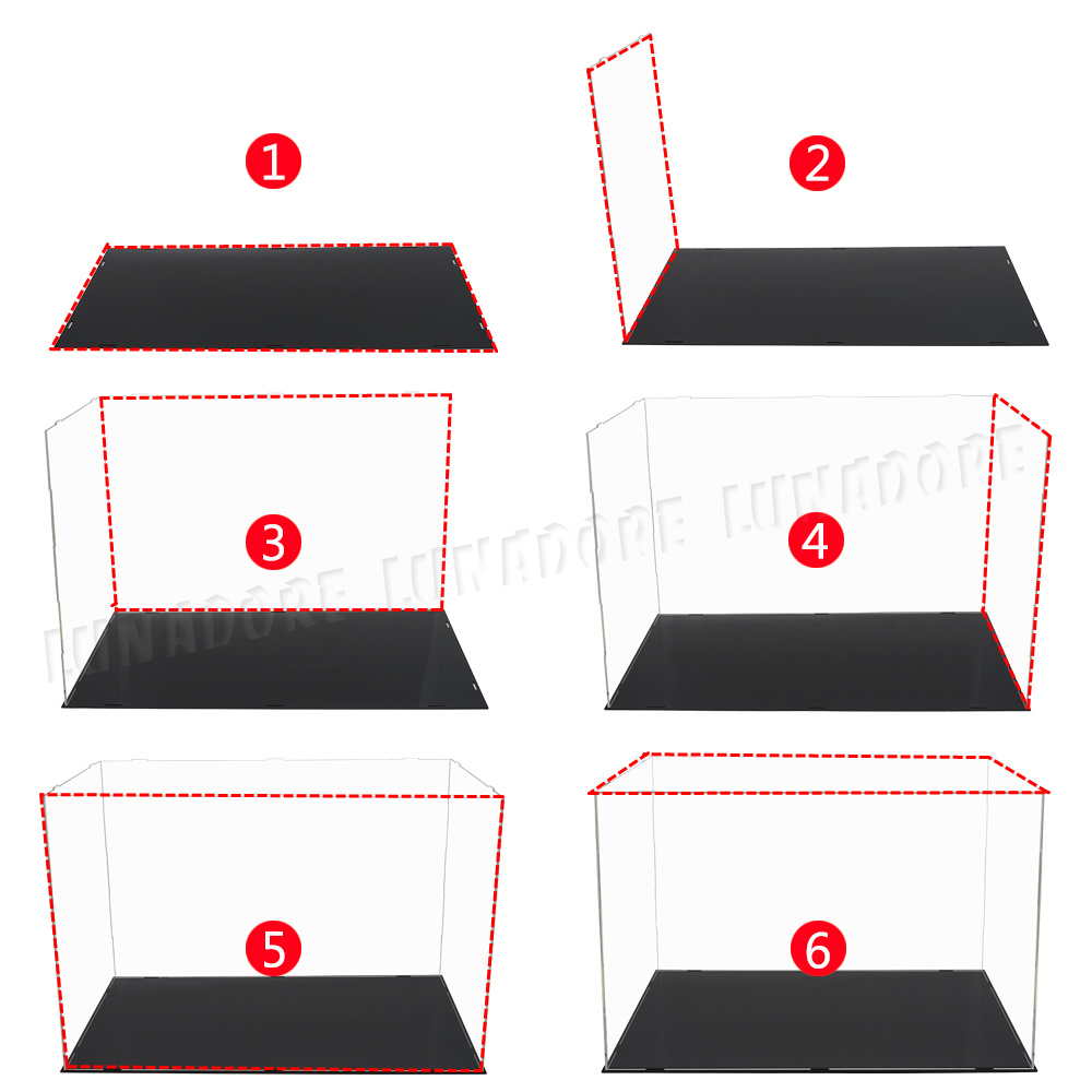 Teca Plexiglass Grande Vetrina Acrilico Espositore per Action Figure  Modellino