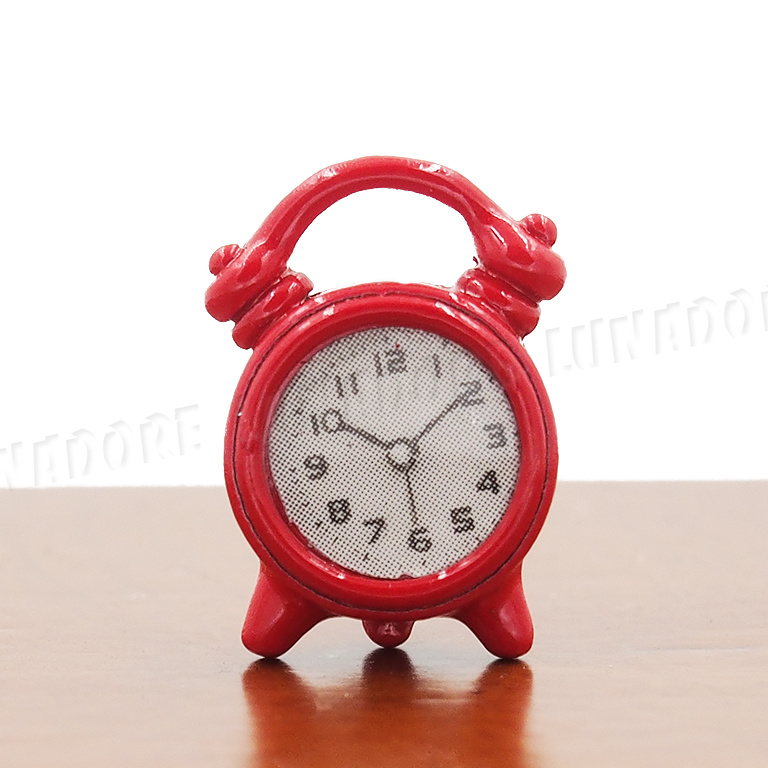Dollhouse Miniature Model Mini Alarm Clock 1//12 Dollhouse Living Room Decor Hu