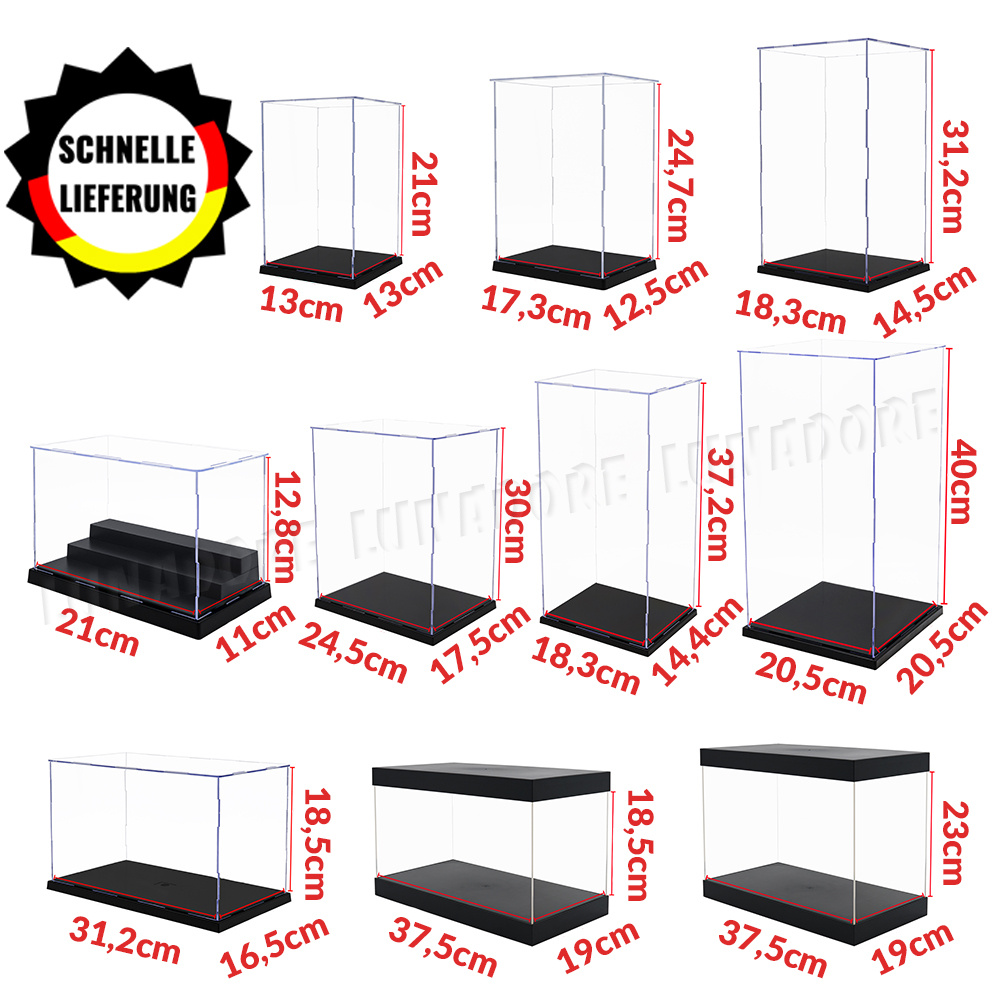Vitrine en plexiglas transparent pour figurines, vitrine, vitrine, modèle  de beurre, exposition, objets de collection