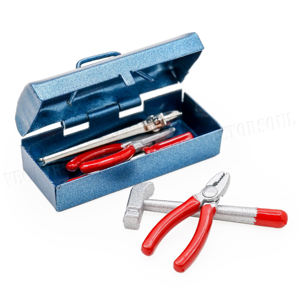 1:12 Scale Mini 9pc Hand Tool Set Dollhouse Supply Fairy Garden Decor Accessory