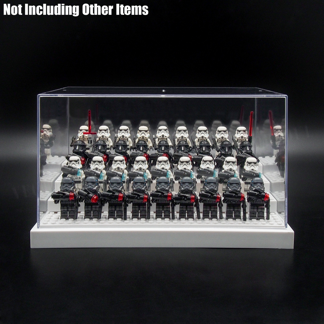 acrylic minifigure display case