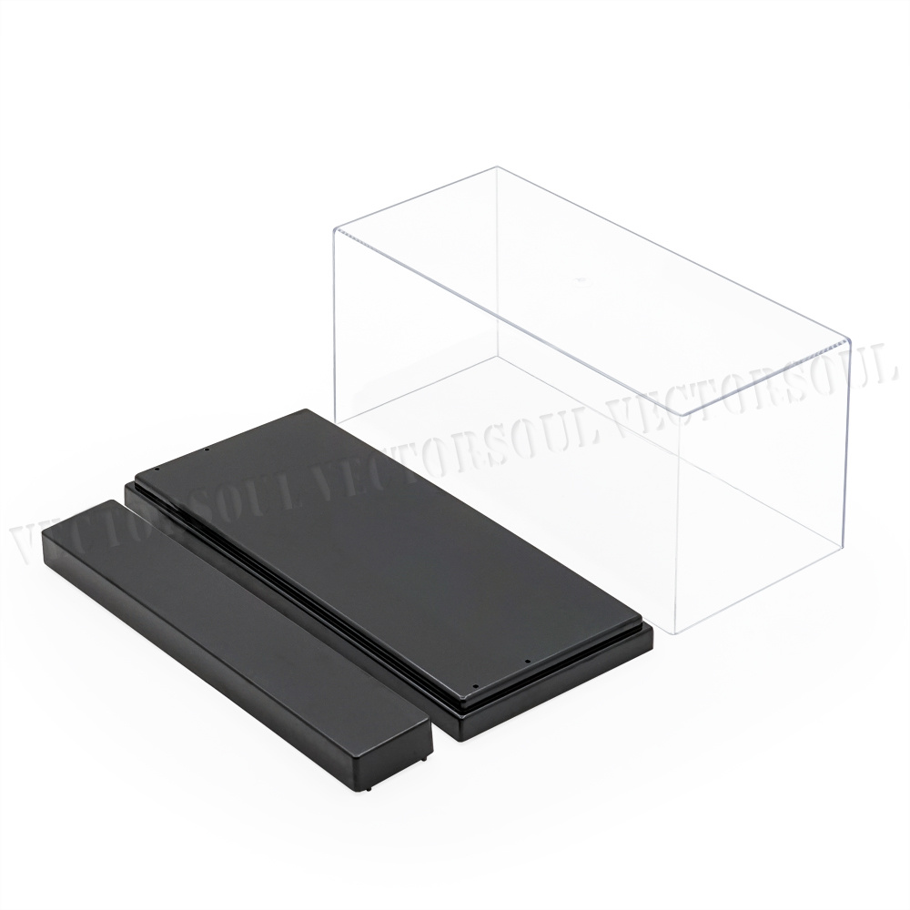 AU 2Steps Clear Acrylic Display Case Box Plastic Perspex UV Dustproof