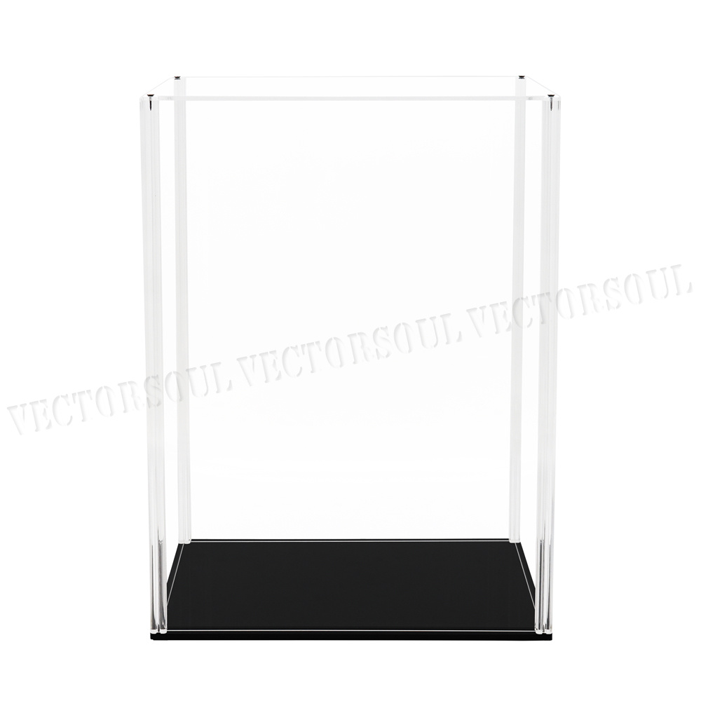 UK Acrylic Display Case Perspex Box 40cm H Big SelfInstallDustproof Figure UV 8011541024556 eBay