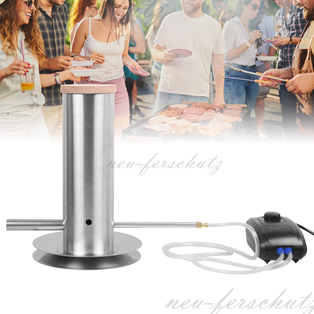 Kaltrauchgenerator Aus Edelstahl Für Smoker & Grill – Inkl. Haken & Bürste, Rundes Design Für Lange Räucherzeit