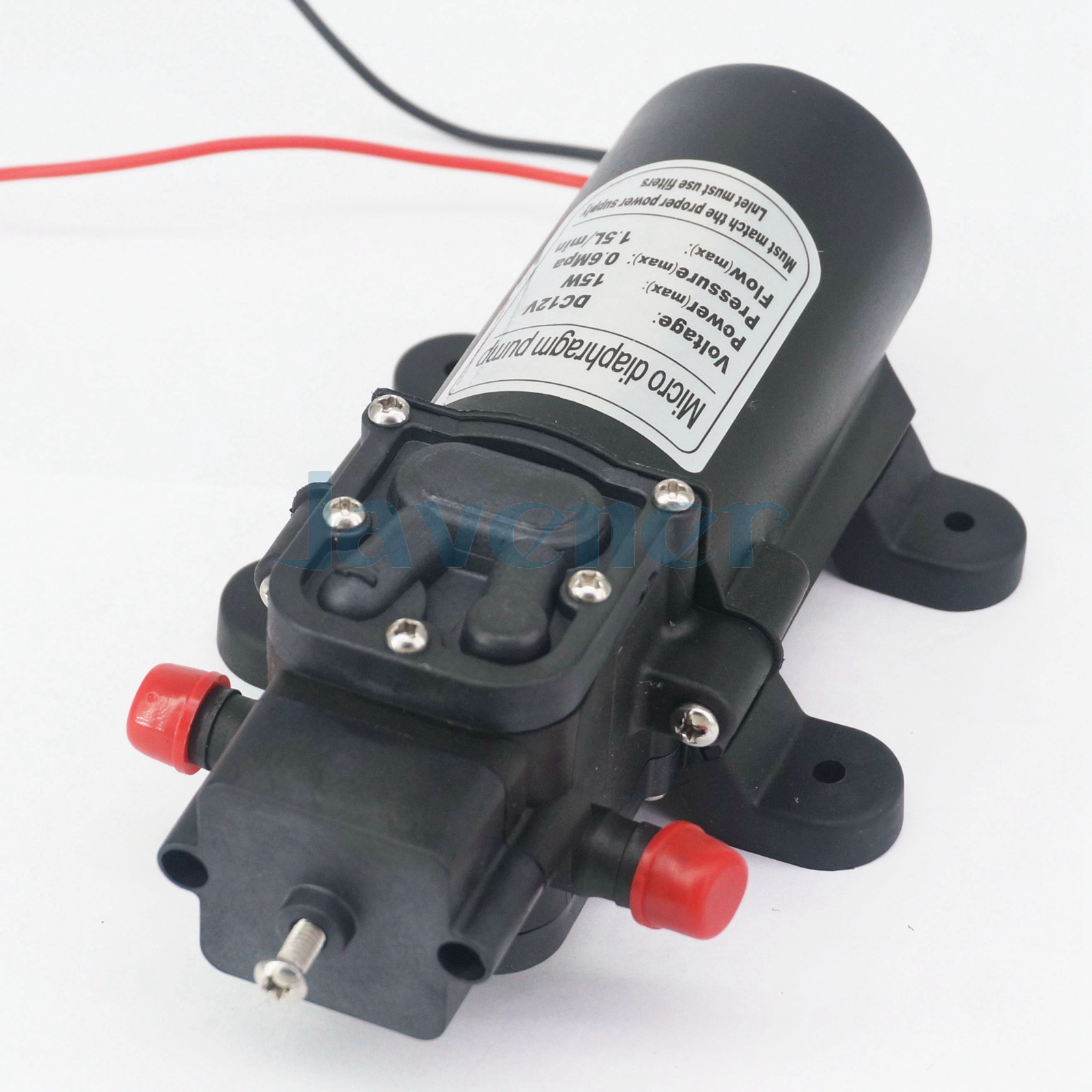 10mm Hose Barb 12V 15W Diaphragm Water Pump Self-priming Booster ...