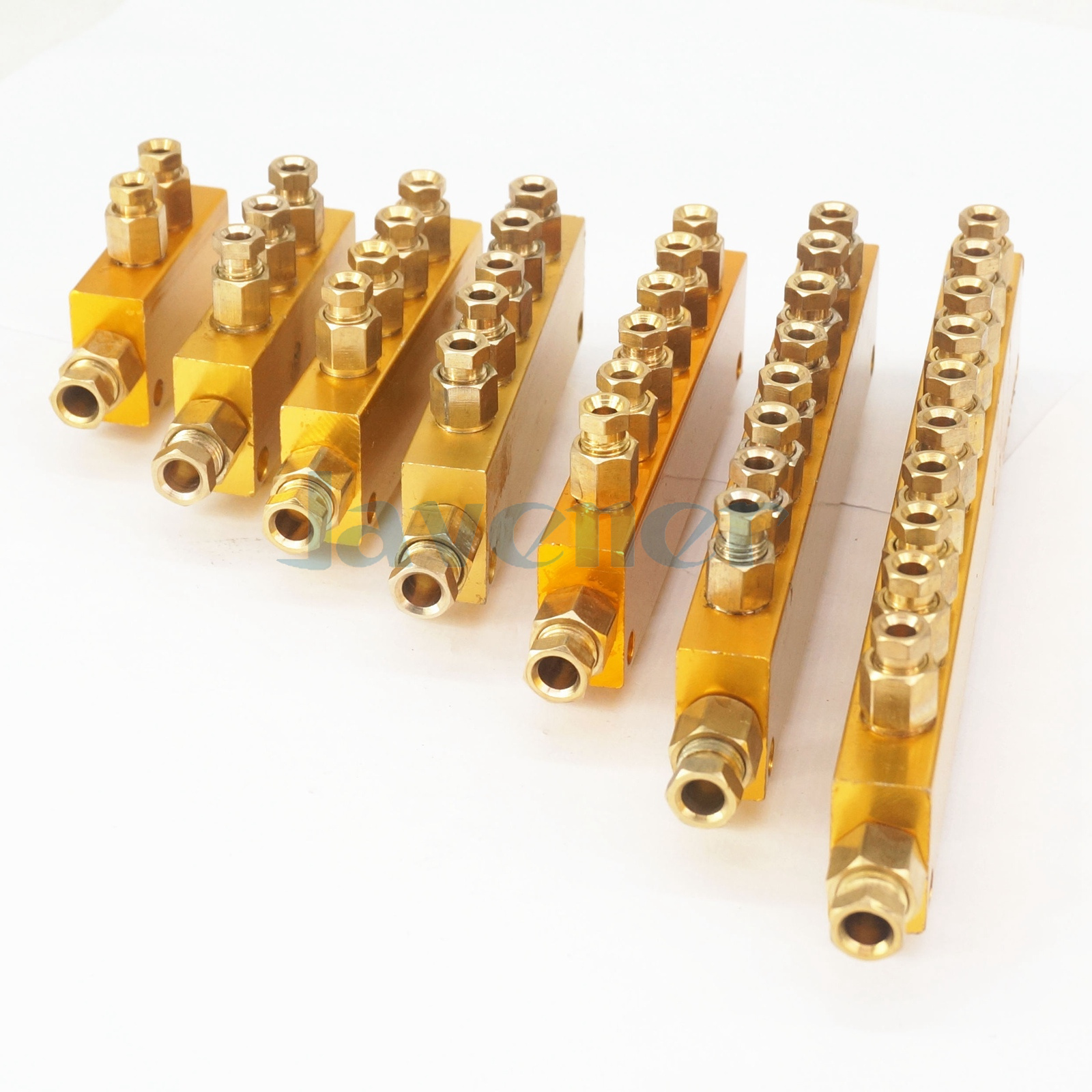 210 Way In 6mm Out 4mm AL Adjust Lube Oil Distributor Value Manifold