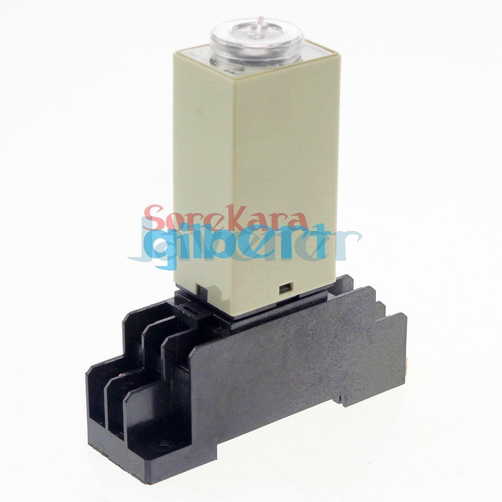 1 Sec To 60 Min Time Power On Delay Relay Timer H3Y-2 Solid-State DPDT 8 Pins 