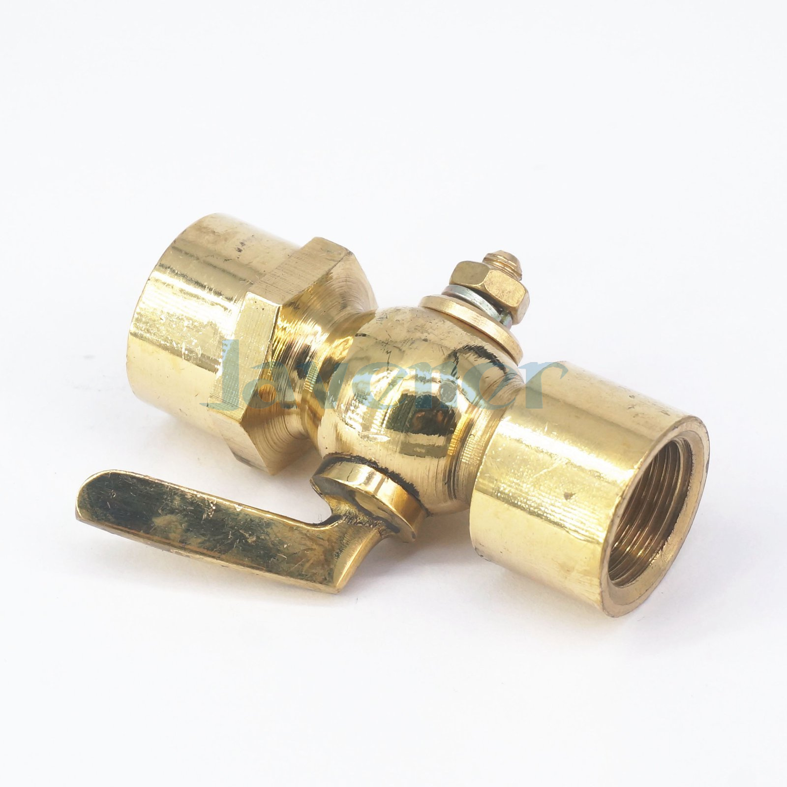 3/8" BSP Equal Female Brass Drain Petcock Shut Off Valve Water Fuel Gas