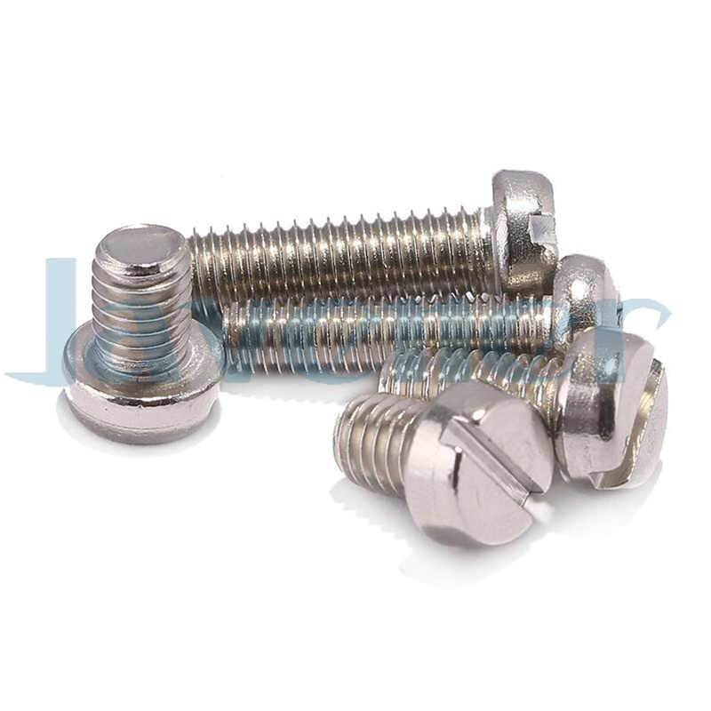 Plain Finish Cheese Head Pack of 50 Slotted Drive 16mm Length M6-1 Metric Coarse Threads 18-8 Stainless Steel Machine Screw Fully Threaded Meets DIN 84