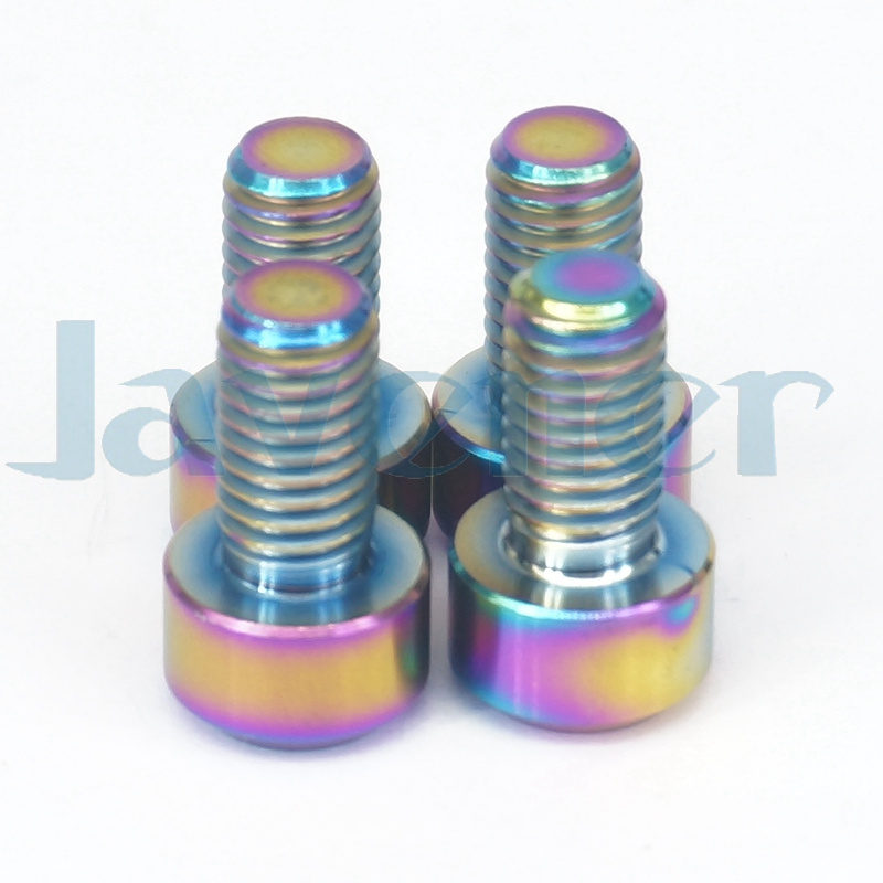 4PCS M8 15mm To 55mm GR5 Titanium Hex Socket Cap Head Bolts For ...