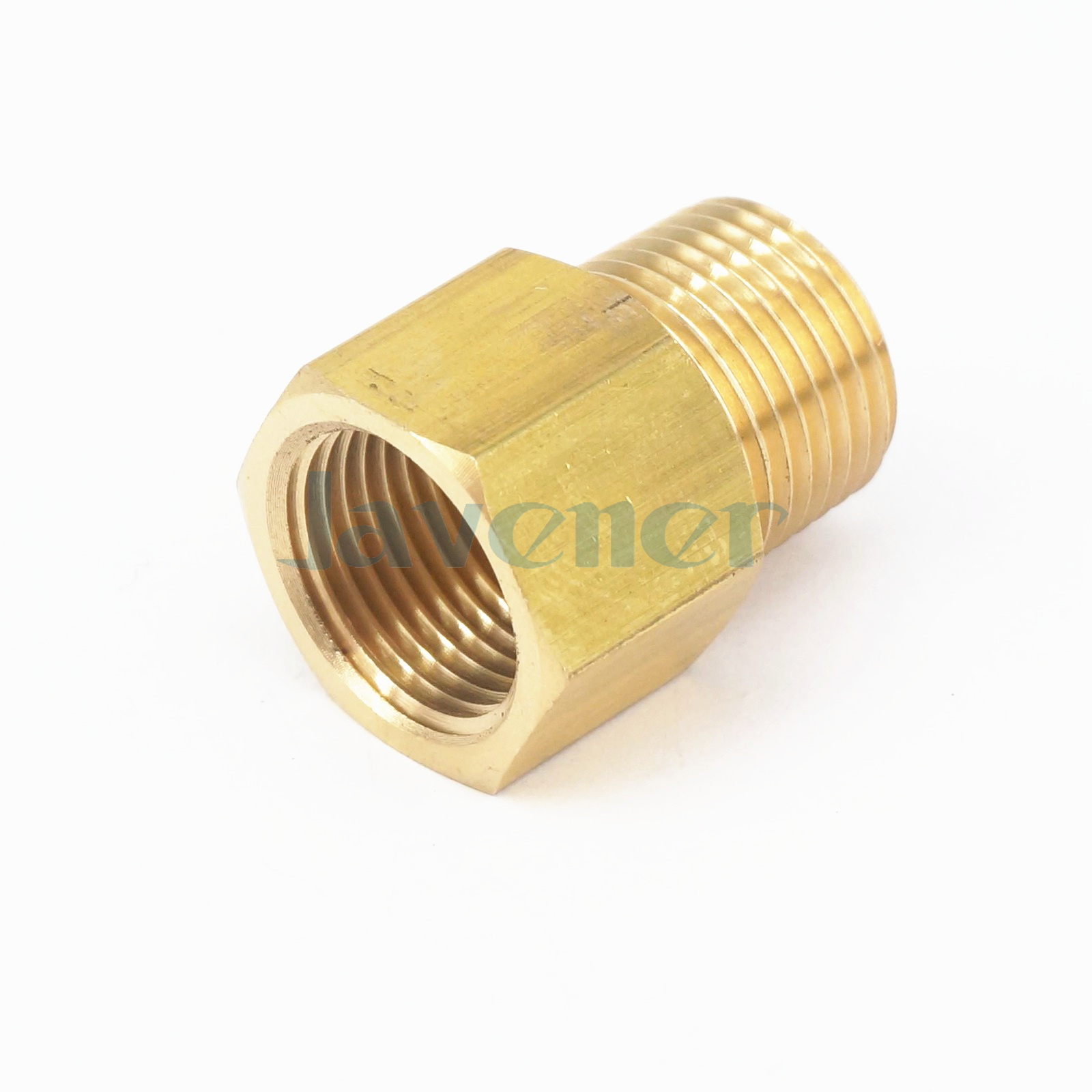 3/8" NPT Male x 3/8" BSPP Female Brass Pipe Fitting Connector For