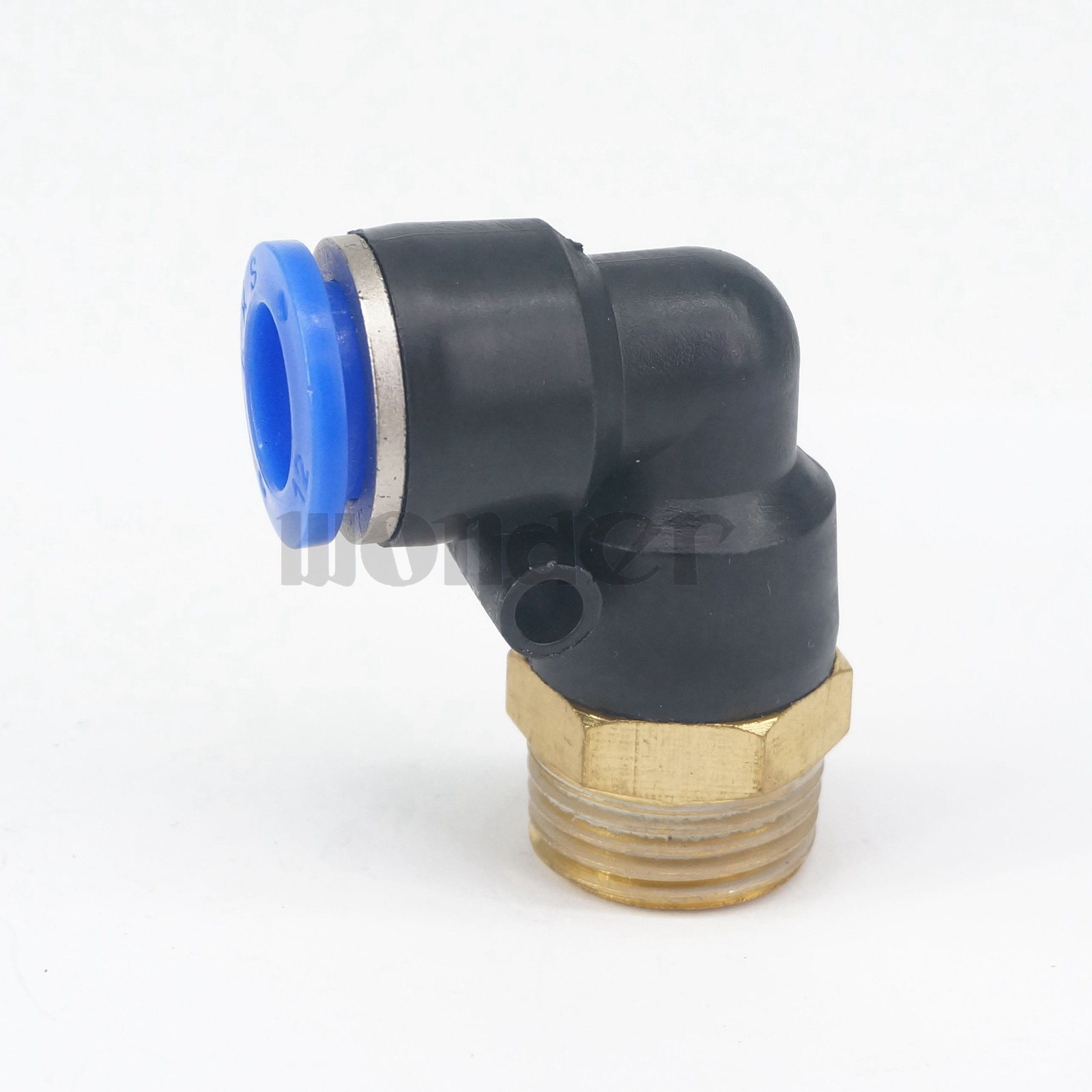 4 X Pneumatic Male Elbow Connector Tube 12mm Threaded 1//2/" NPT Push In Fitting