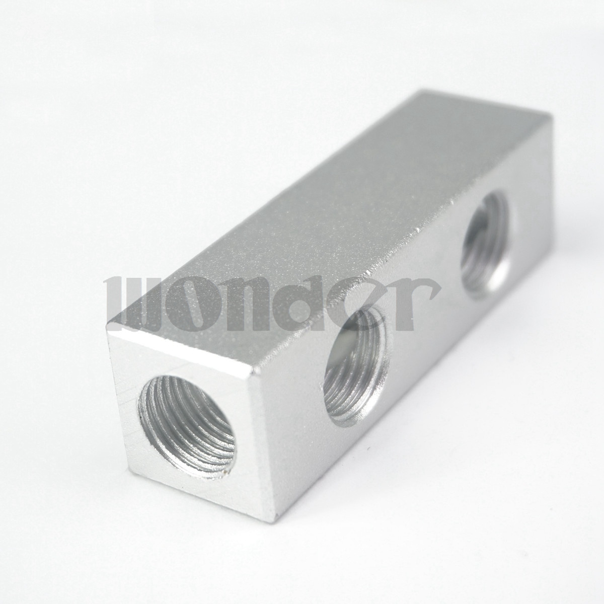 1//4 BSP Manifold 2 x 1//2 Bsp x 5 x 1//4 Bsp Single Sided Outlet Ports