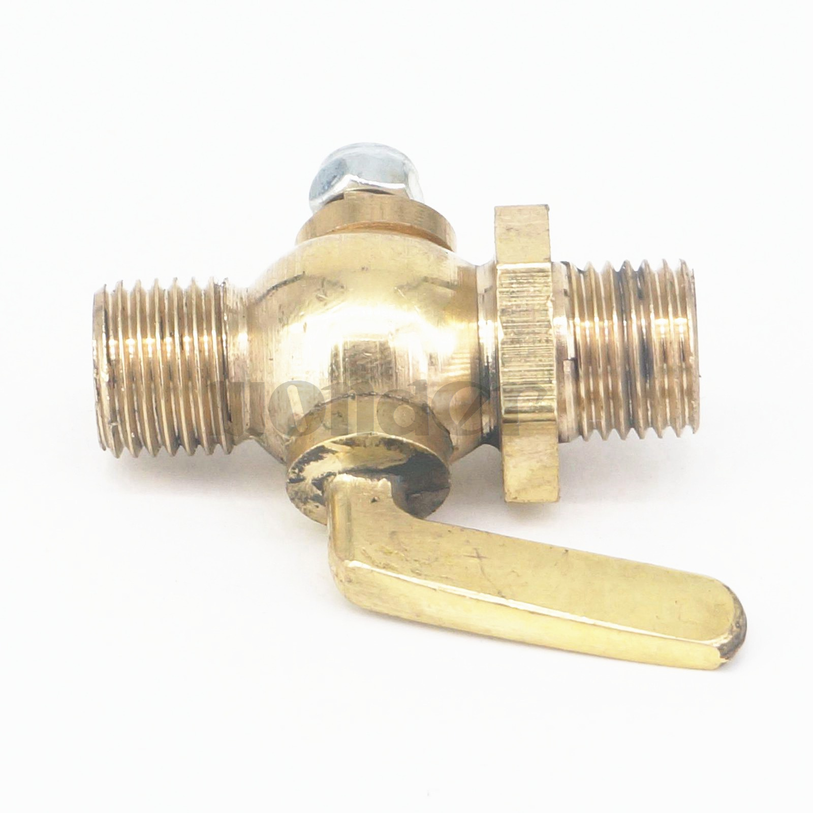 Brass Drain Petcock Shut Off Valve 1/4" BSP Male Threaded For Fuel Gas