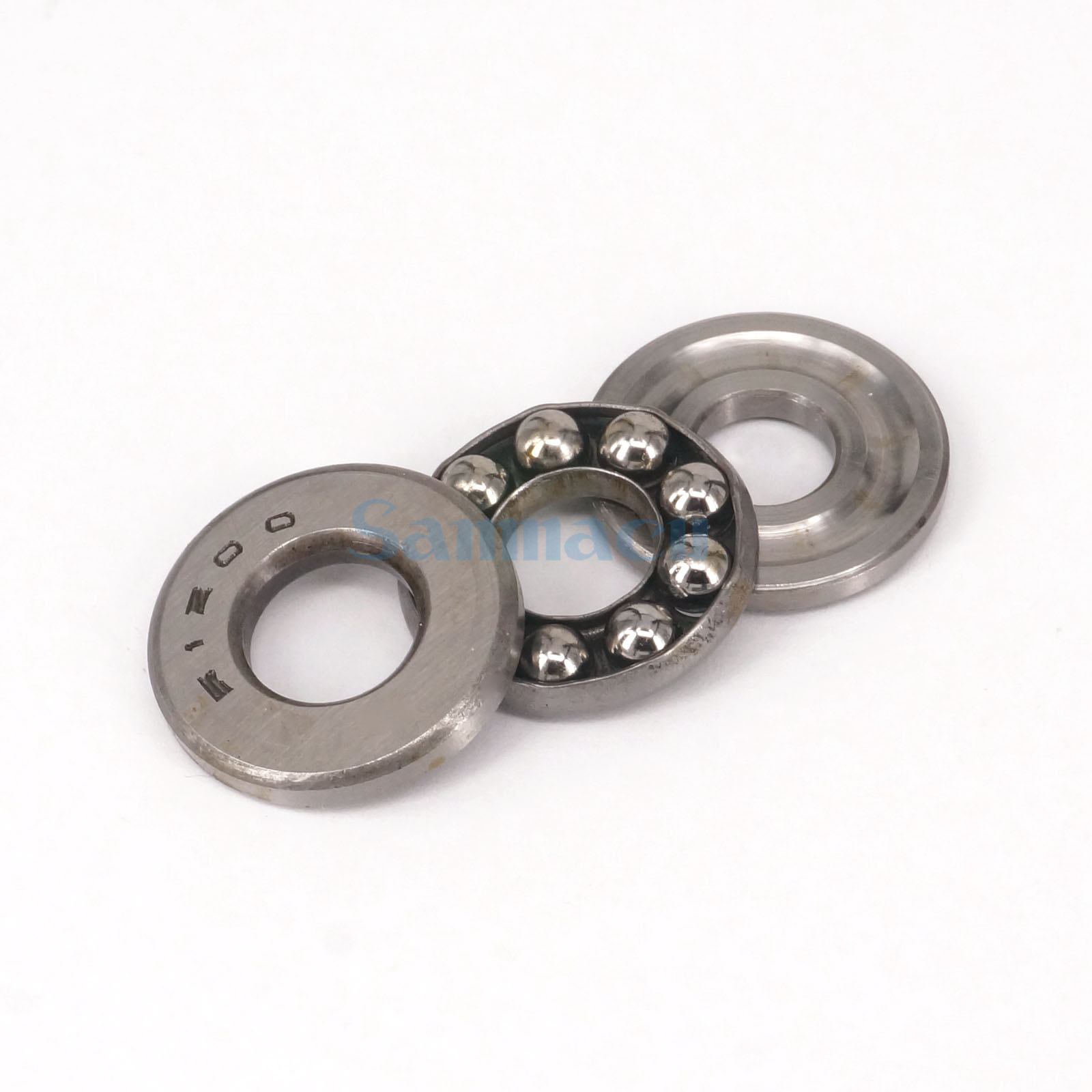 I/D 10mm To 30mm Axial Ball Thrust Bearing Set(2 Steel Races + 1 Cage