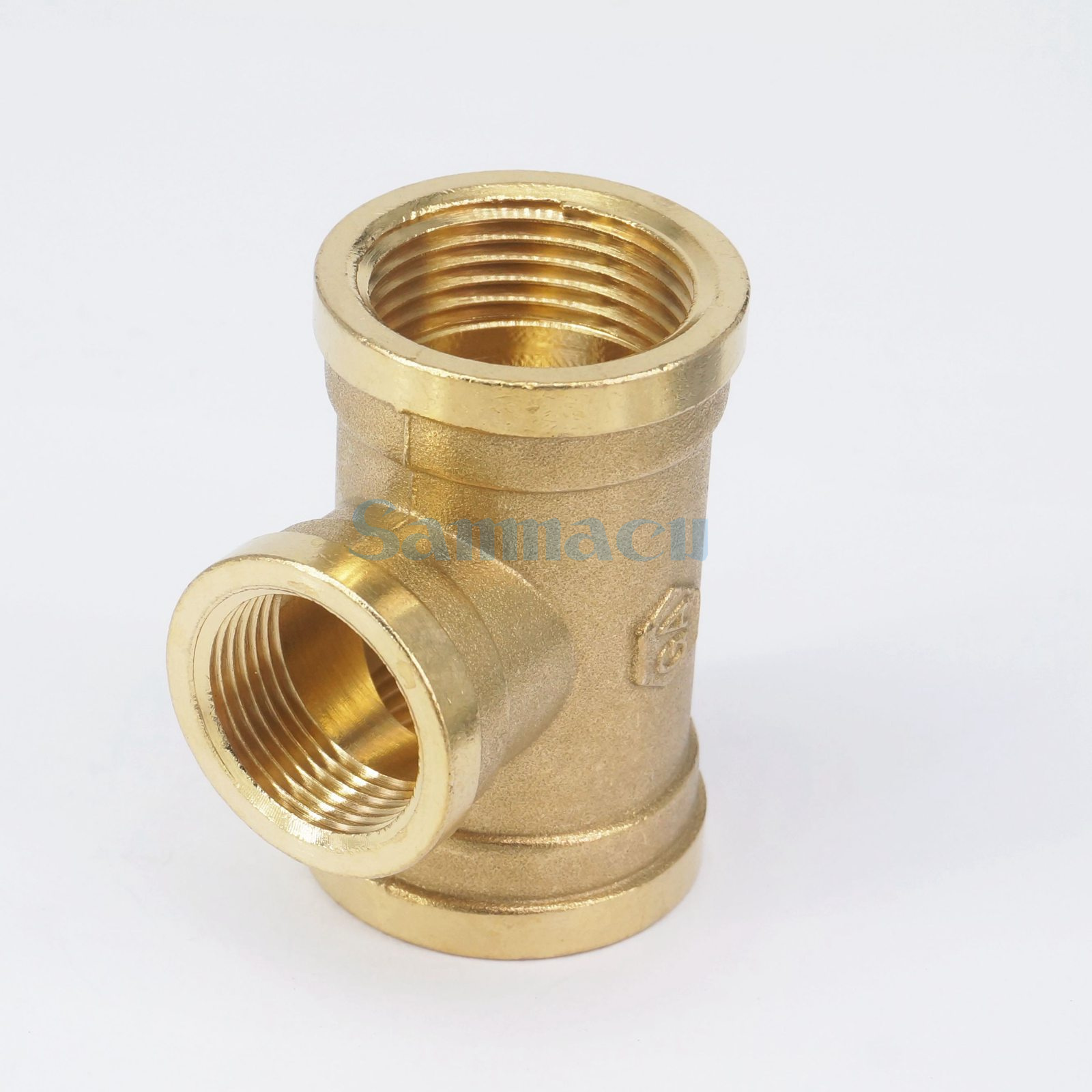 1" x 3/4" x 1" BSP Female Tee 3 Way Brass Fitting Reducing Connector